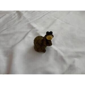 Whimsical Thinking Turtle Figurine Miniature Resin Pondering Shelf Decor